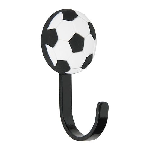 Wieszak meblowy dla dzieci PIŁKA czarno-biała