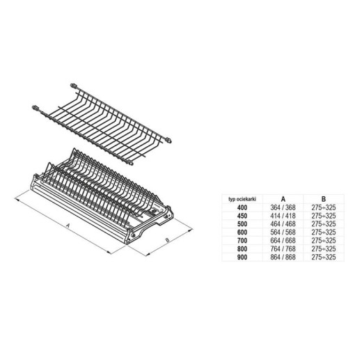 OCIEKARKA L-45 DWUPOZIOMOWA BIAŁA