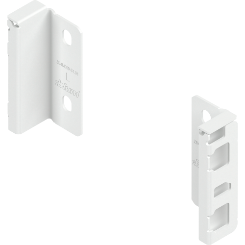 UCHWYT ŚCIANKI TYLNEJ MERIVOBOX wys. M (H-68mm) L+P BIAŁE