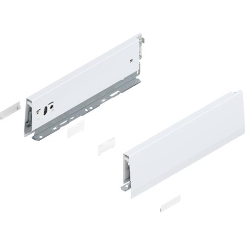 Bok MERIVOBOX wysokość M (91 mm) dł.=300 biały L/P