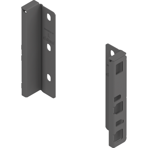 UCHWYT ŚCIANKI TYLNEJ MERIVOBOX wys. K (H-92.75mm) L+P ANTRACYT