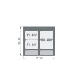 System Praktiko 600 1x15L+2x7L+2 brytf. segregacja