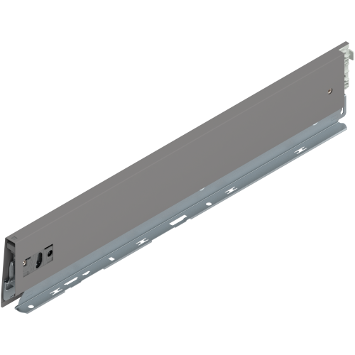 Bok MERIVOBOX wysokość M(91mm) dł=500 SZARY LEWY