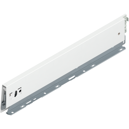 Bok MERIVOBOX wysokość M (91mm) dł.=450 biały LEWY