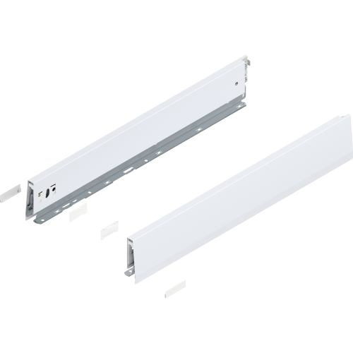 Bok MERIVOBOX wysokość M (91 mm) dł.=550 biały L/P