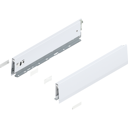 Bok MERIVOBOX wysokość M (91 mm) dł.=400 biały L/P