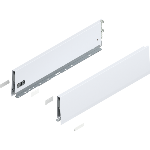 Bok MERIVOBOX wysokość K (129mm) dł=500 biały 