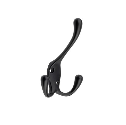 WIESZAK SORIA-2 podwójny L DUŻY CZARNY MAT