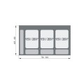 System Praktiko 900 3x15L+3 brytf.segregacja