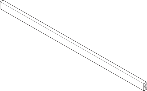 RELING CZOŁOWY DO SZUFLADY WEWNĘTRZNEJ TANDEMBOX L-1094MM SZARY