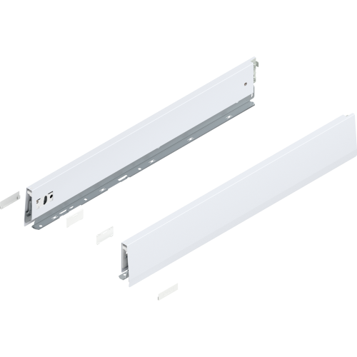 Bok MERIVOBOX wysokość M (91 mm) dł.=600 biały L/P