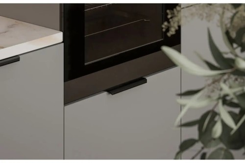 Uchwyt HEXA L-256 zaokrąglony CZARNY MAT