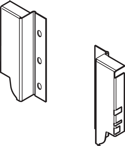 MOCOWANIE ŚCIANKI TYLNEJ L+P K H-100MM BIAŁE