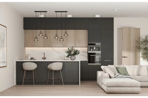 Uchwyt HEXA L-320 zaokrąglony CHROM