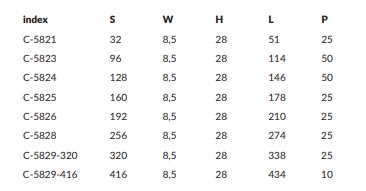 UCHWYT CAMPANA G3 C-5825 L-320 ZŁOTY POŁYSK