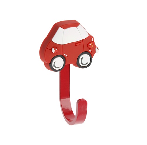 Wieszak meblowy dla dzieci AUTO czerwony